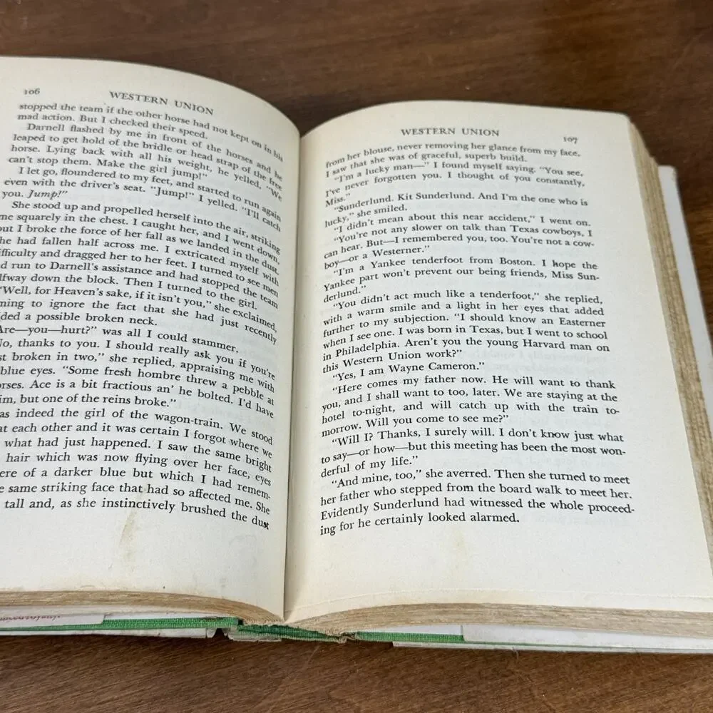Western Union by Zane Grey 1939 Grosset & Dunlap Hardcover w/ Dust Jacket